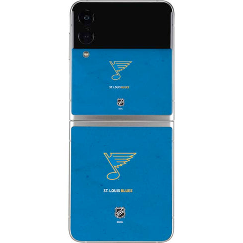 NHL St. Louis Blues Distressed Galaxy Z Flip3 5G Skin